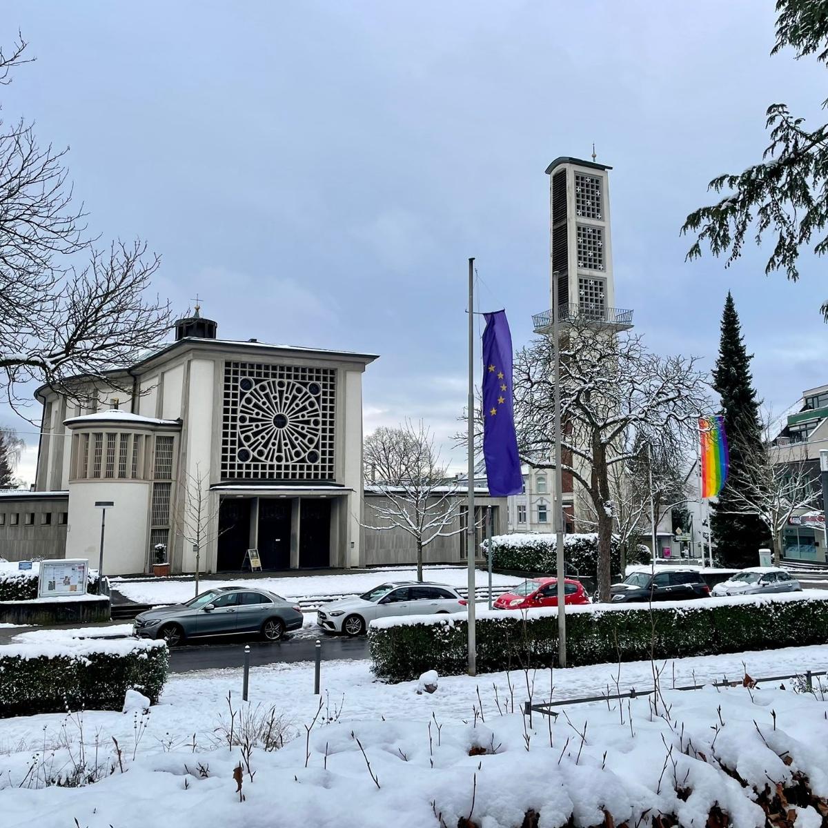 St. Chrysanthus & Daria im Winterschnee