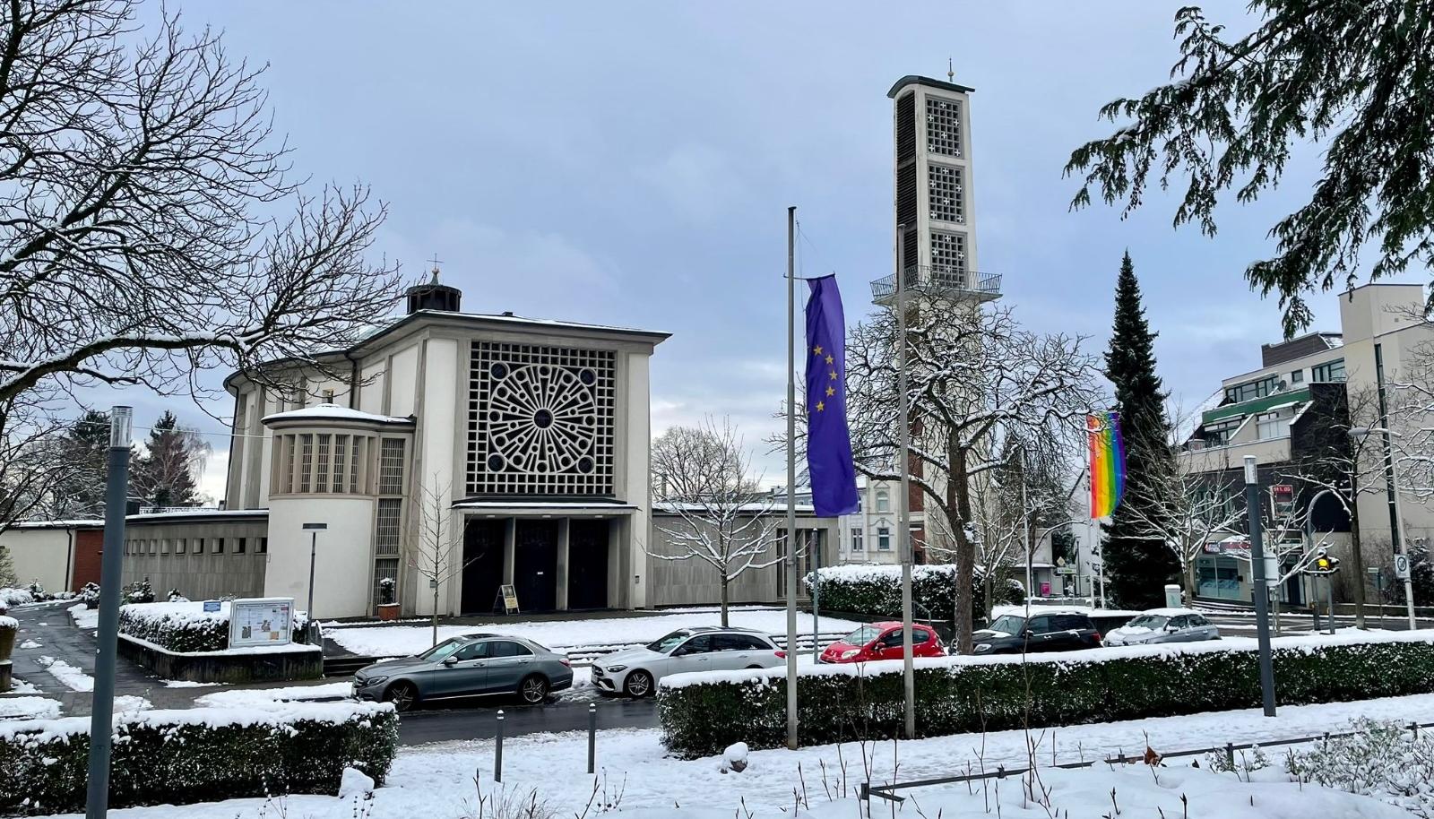 St. Chrysanthus & Daria im Winterschnee