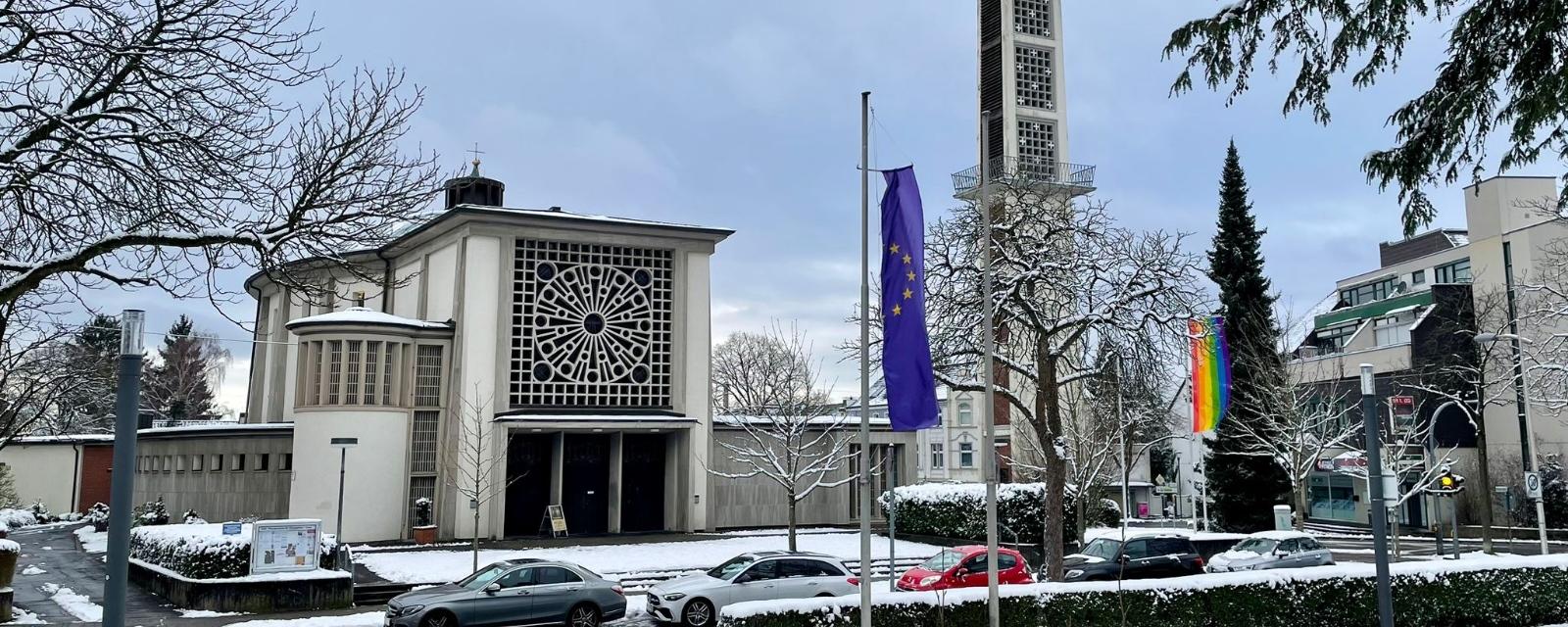 St. Chrysanthus & Daria im Winterschnee