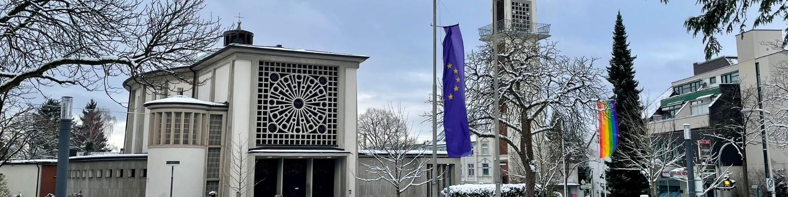 St. Chrysanthus & Daria im Winterschnee