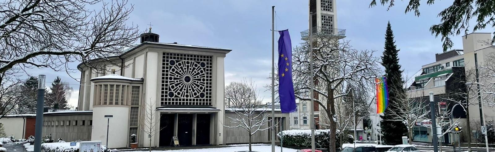 St. Chrysanthus & Daria im Winterschnee