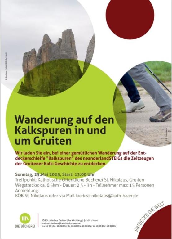 Kalkwanderung in Gruiten