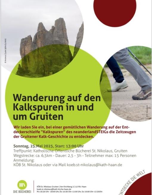 Kalkwanderung in Gruiten
