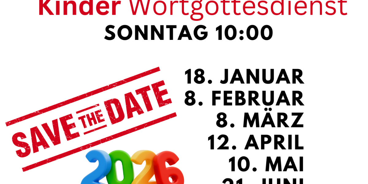 Kindergottesdiente 2026 - Save the Date