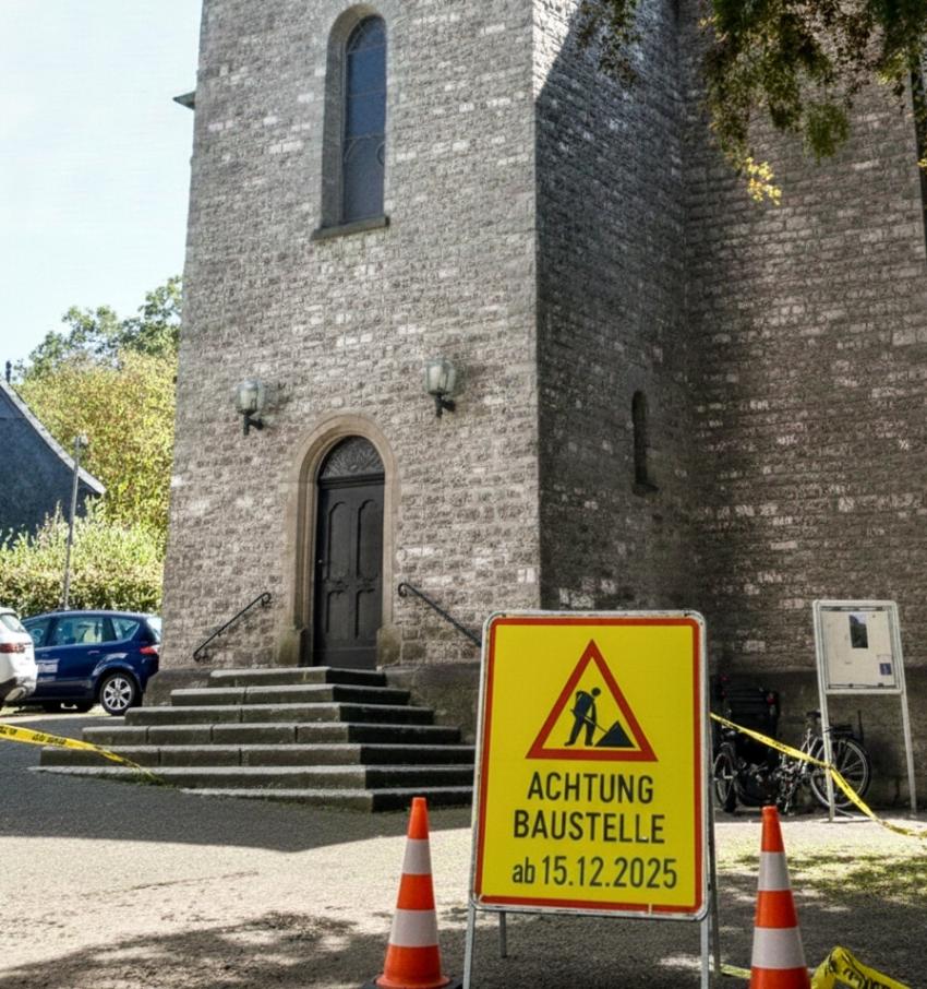 Baustelle Treppe St. Nikolaus