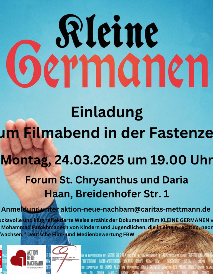 Einladung zum Filmabend in der Fastenzeit