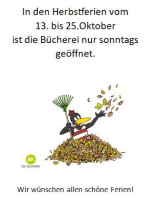 Herbstferien - KÖB Gruiten öffnet nur sonntags