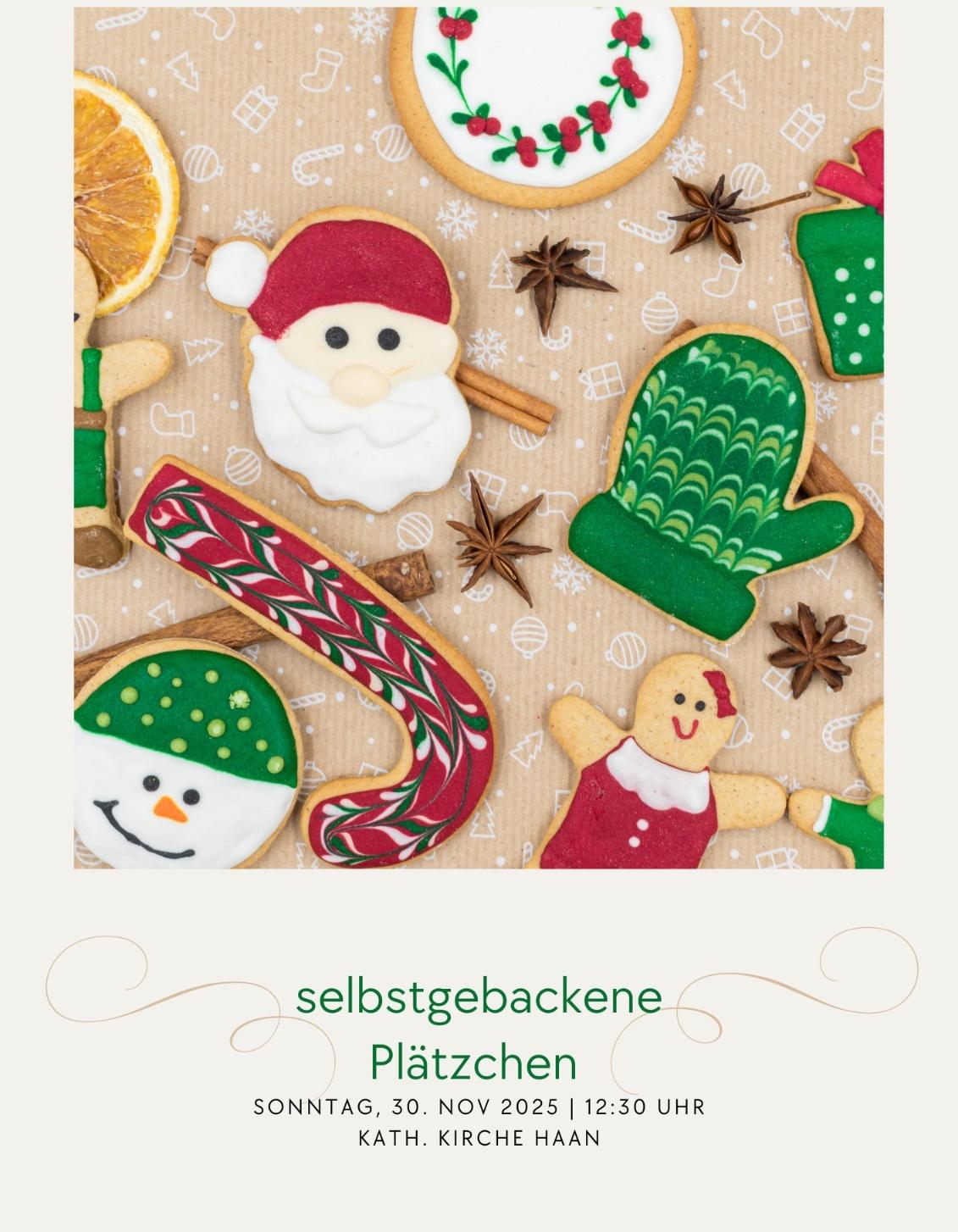Selbstgebackene Weihnachtsplätzchen