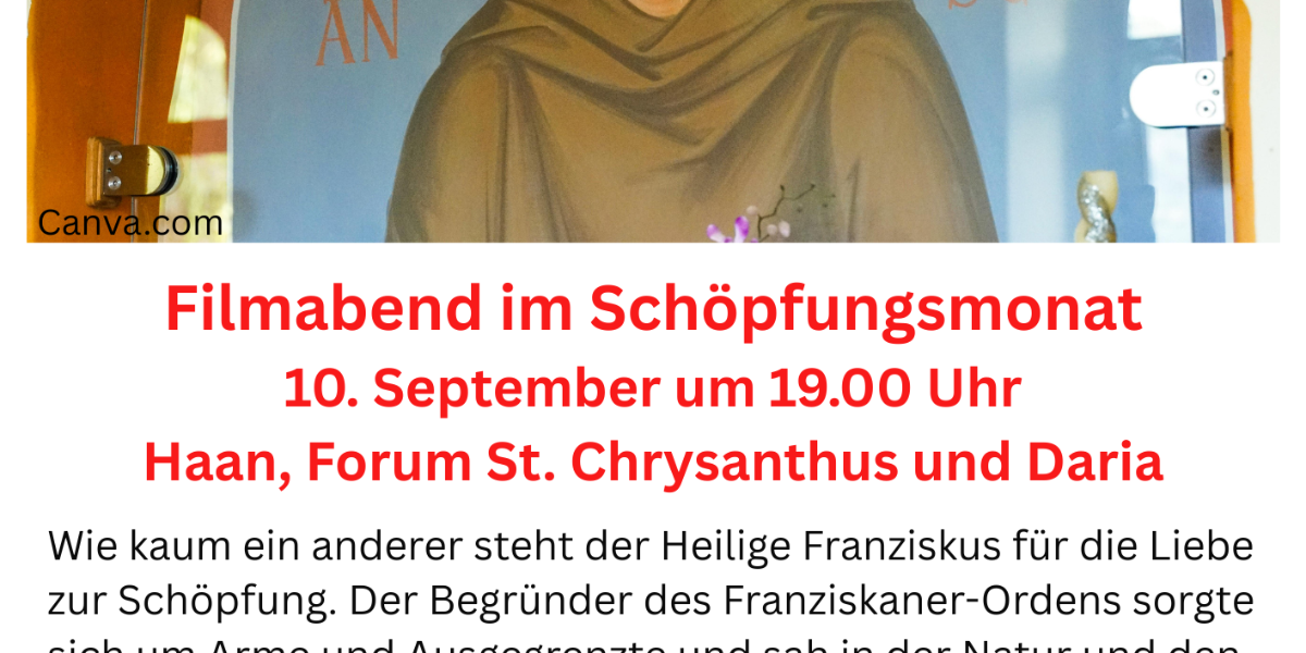Schöpfungsmonat September - Filmabend im Forum