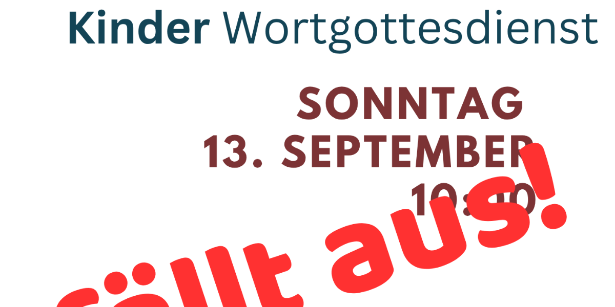 KiGoDi im September fällt aus