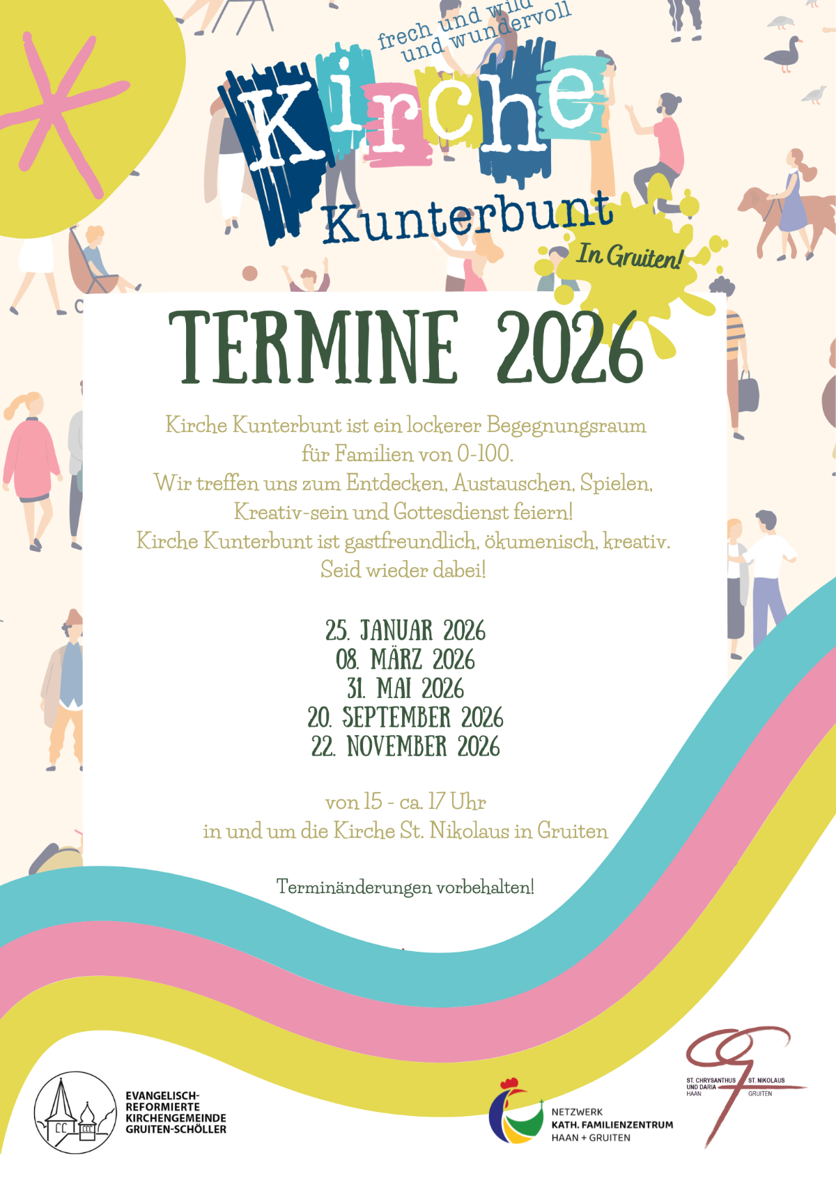 Kirche Kunterbunt - Termine 2026