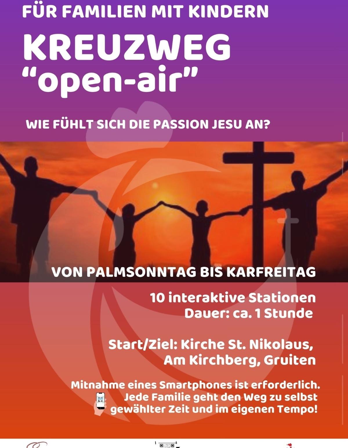 Kreuzweg 'open-air' für Familien mit Kindern