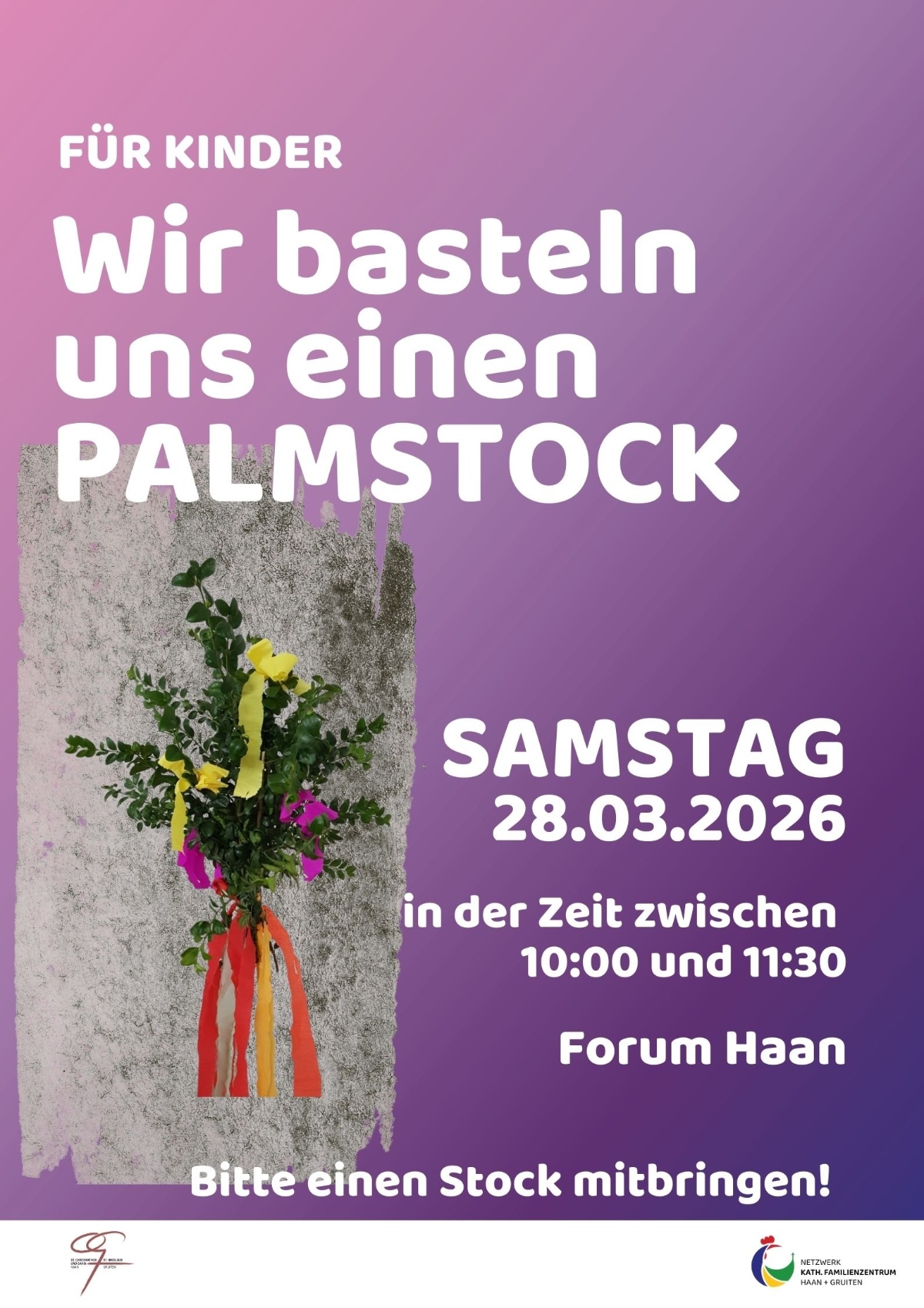 Palmstock basteln