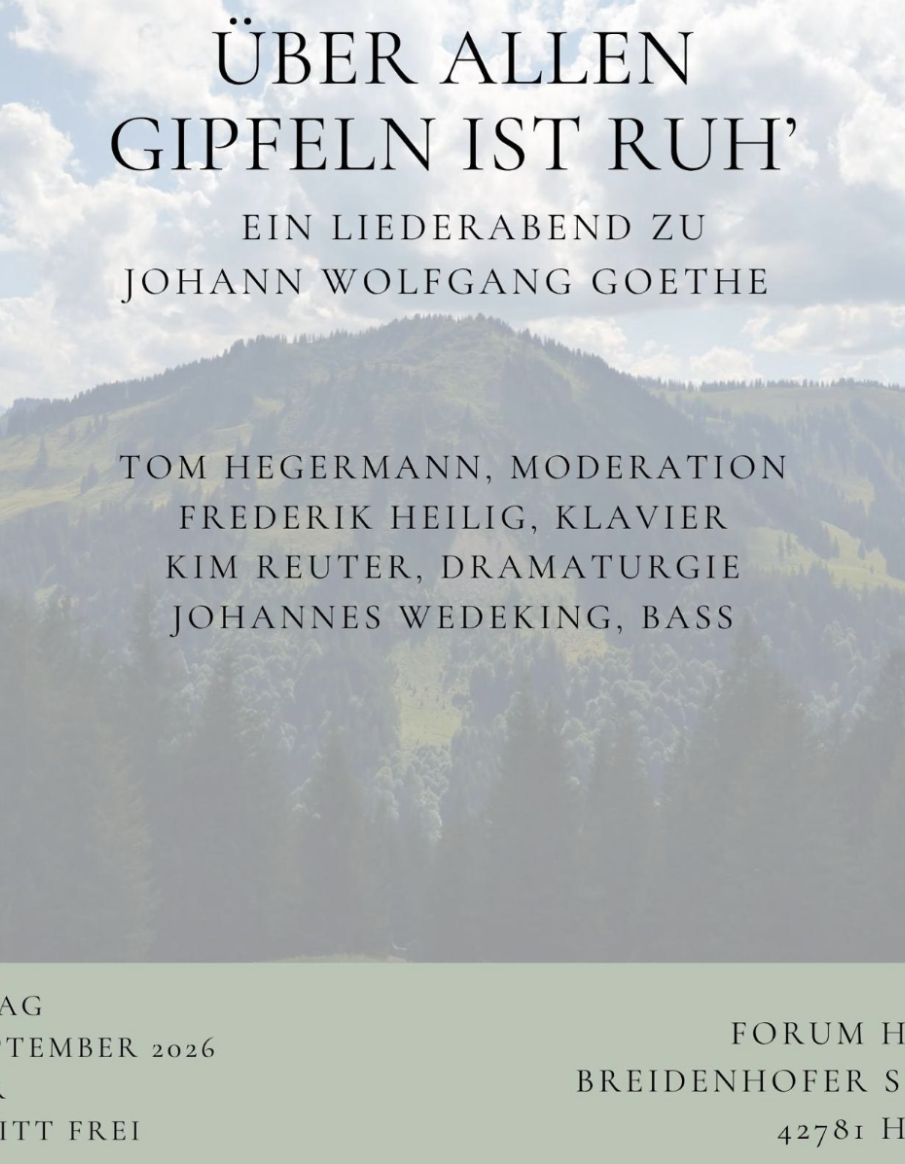 Liederabend mit J. W. Goethe