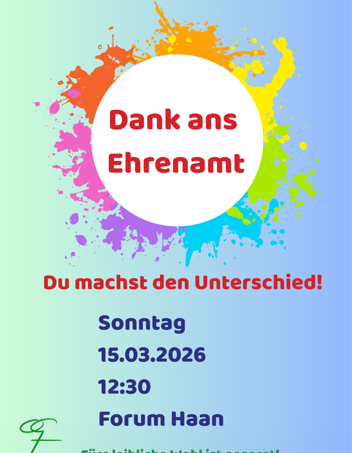 Dank ans Ehrenamt