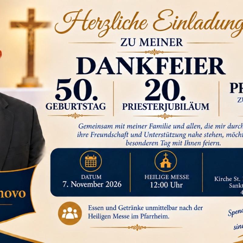 Dankfeier Pfr. Dr. Ikenna Onovo