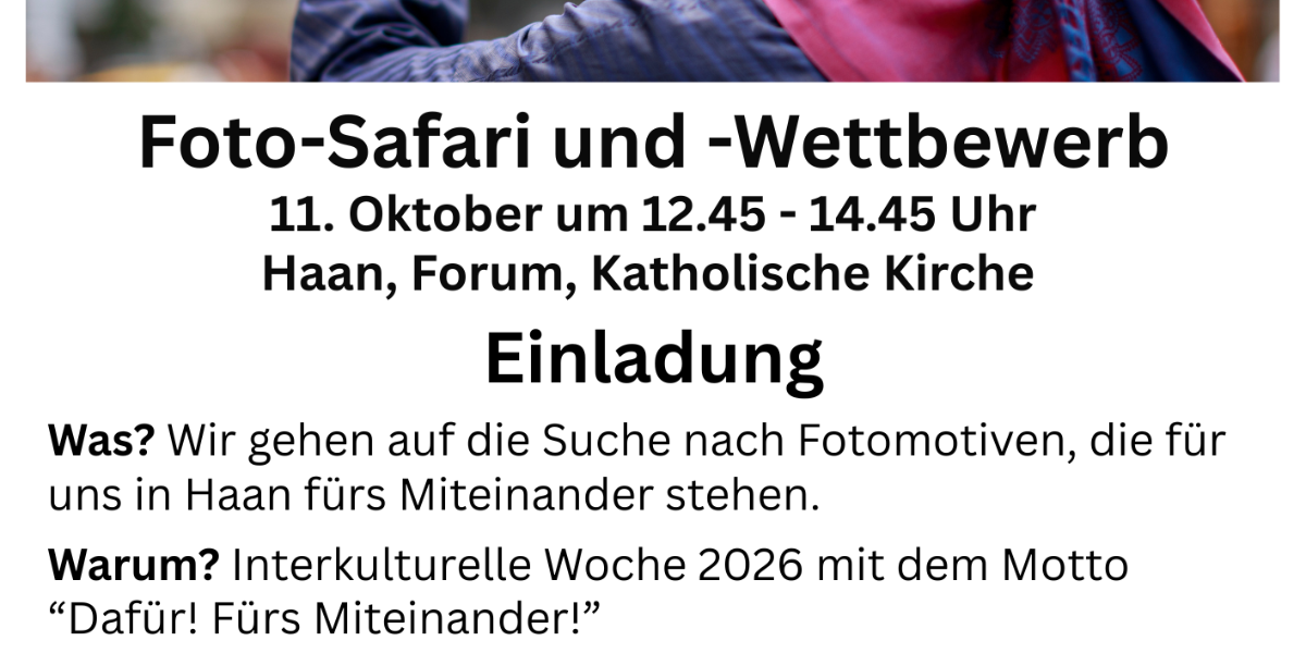 Fotosafari Interkulturelle Woche 2026