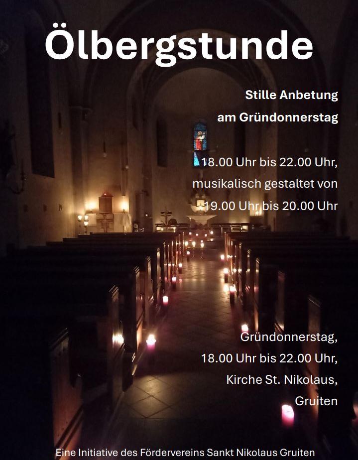 Ölbergstunde am Gründonnerstag in St. Nikolaus