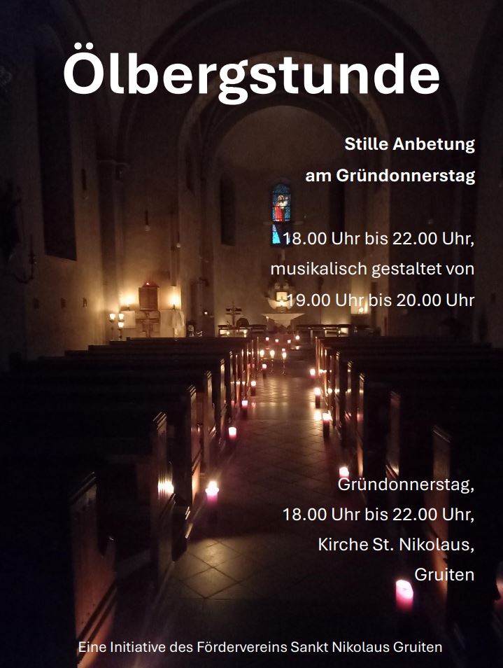 Ölbergstunde am Gründonnerstag in St. Nikolaus