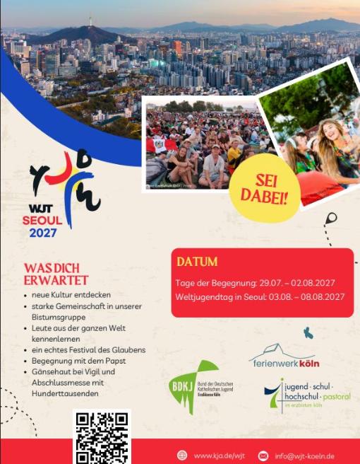 Weltjugendtag 2027 in Seoul