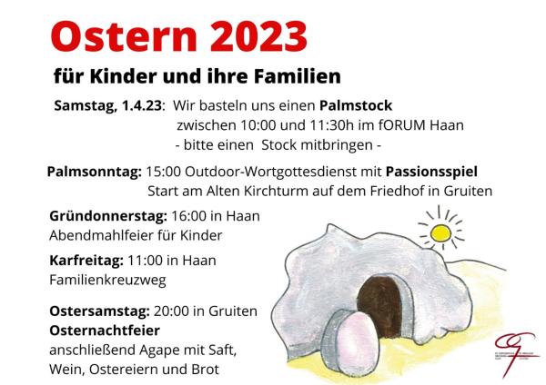 Ostern 2023 für Kinder und Familien