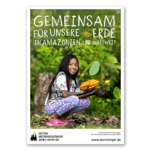 Plakat zur Aktion Dreikönigssingen 2024. Foto: Florian Kopp / Kindermissionswerk